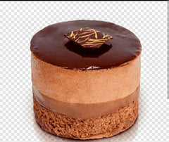 Mousse au chocolat-caramel