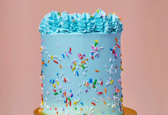 Gateau gourmet bleu 12-13 personnes.