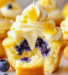 Cupcake bleuet 6 unités.