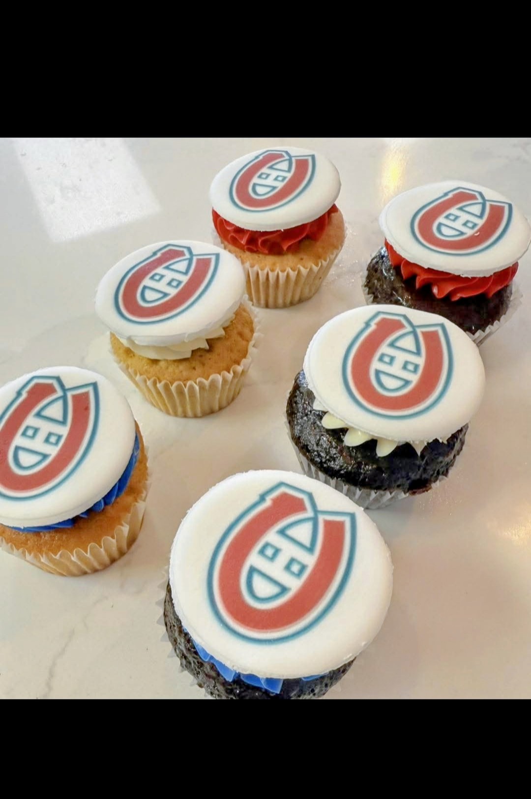 Cupcakes🏒 canadien 6 unités.