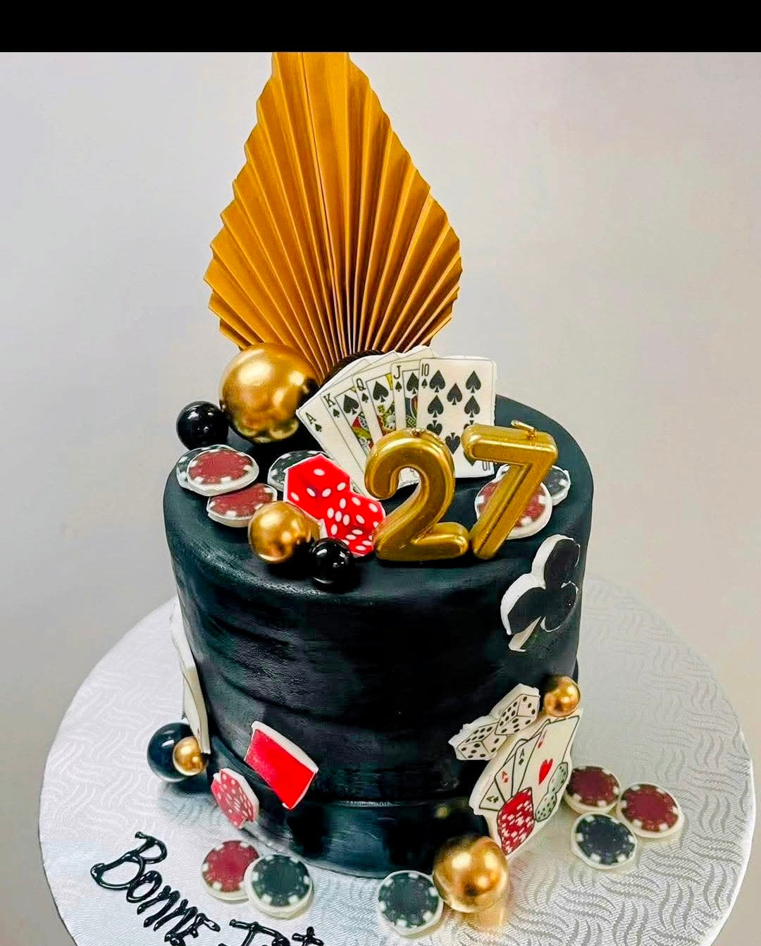 Gateau poker 8-10 personnes.