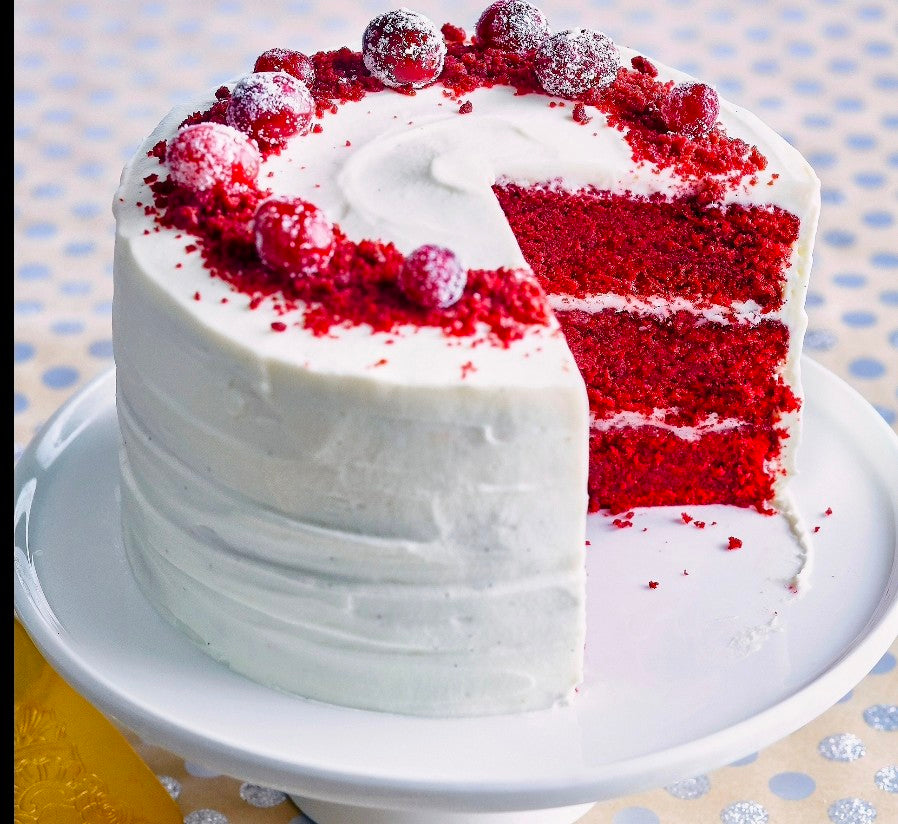 Gateau redvelvet 8-10 portions.
