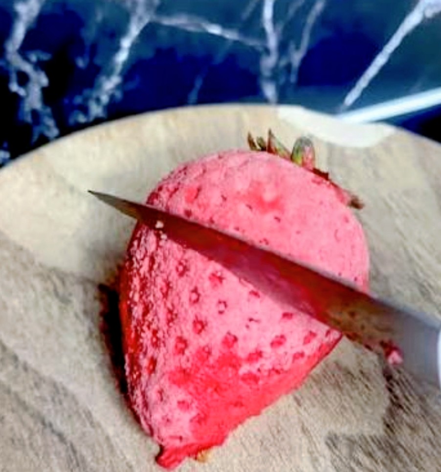 Tromle oeil fraise.